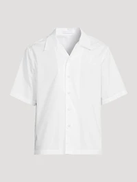 Boxy Poplin Short-Sleeve Shirt