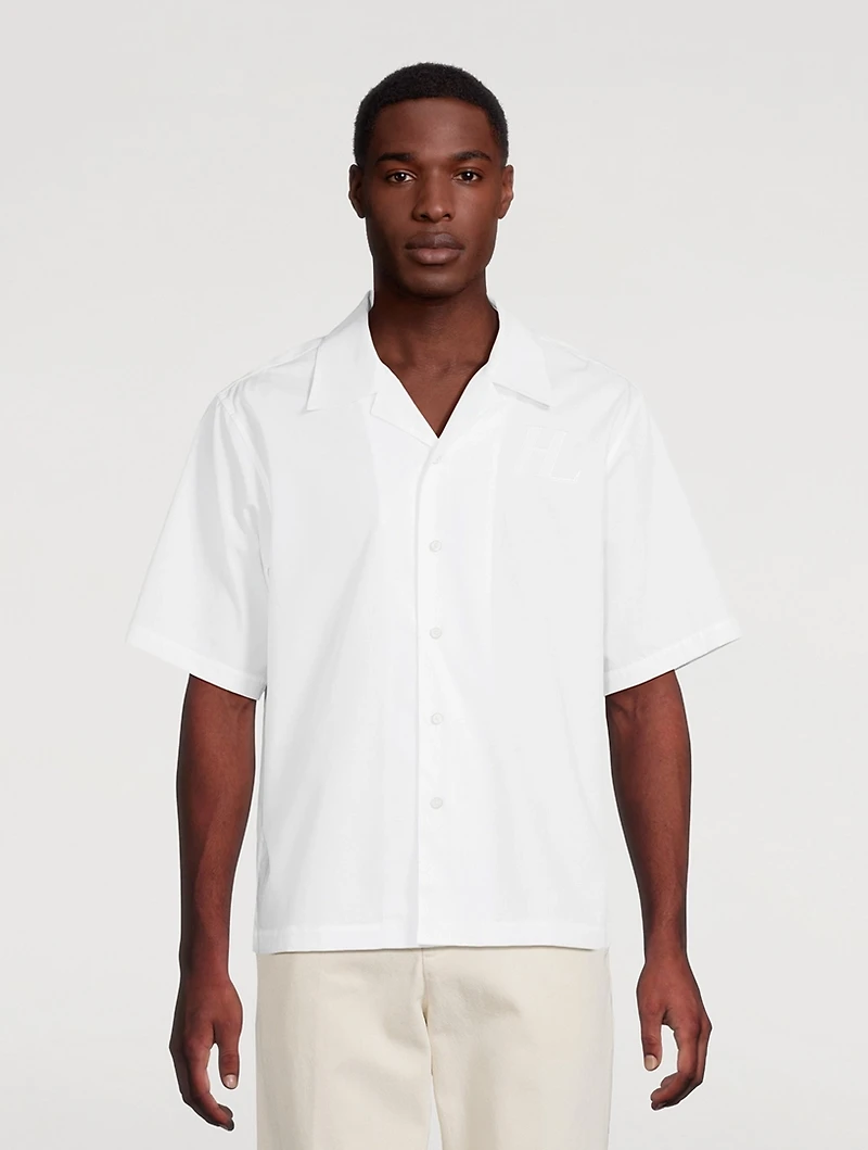 Boxy Poplin Short-Sleeve Shirt