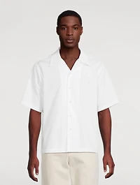 Boxy Poplin Short-Sleeve Shirt