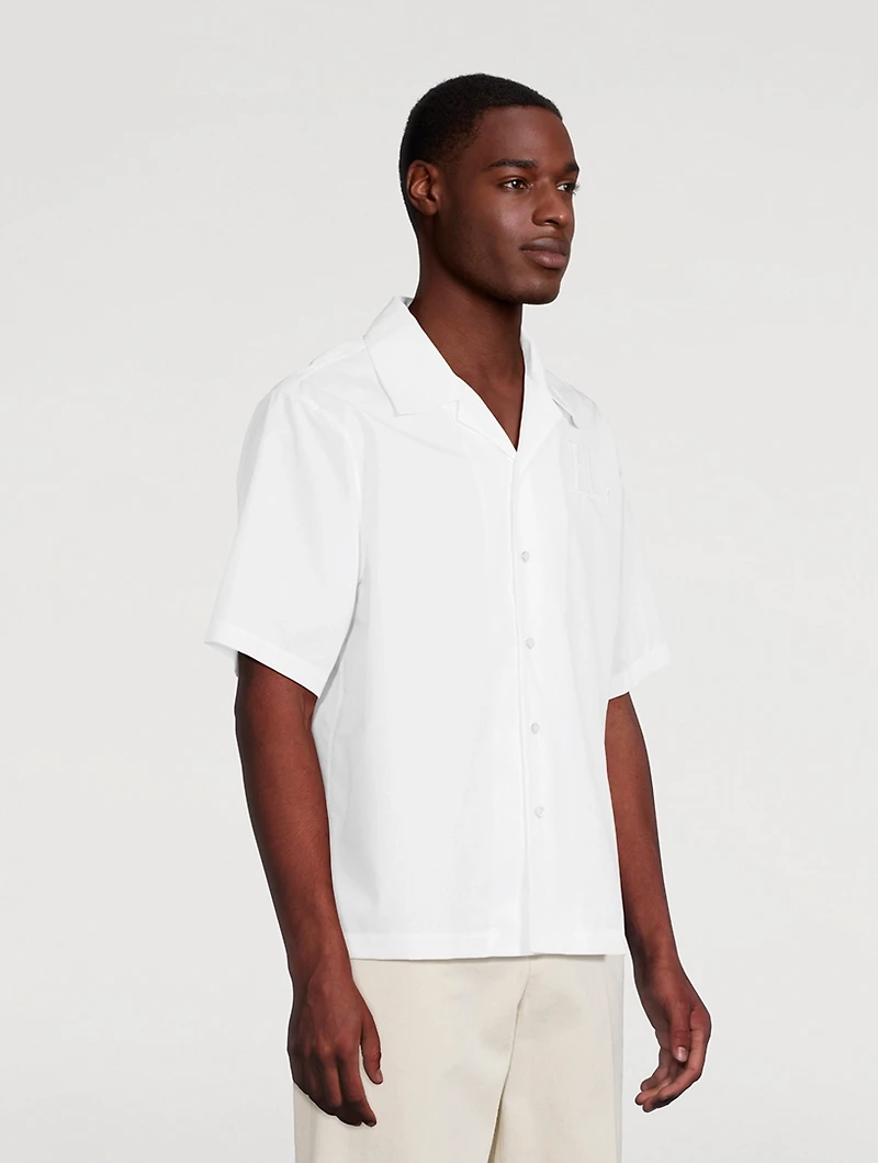 Boxy Poplin Short-Sleeve Shirt