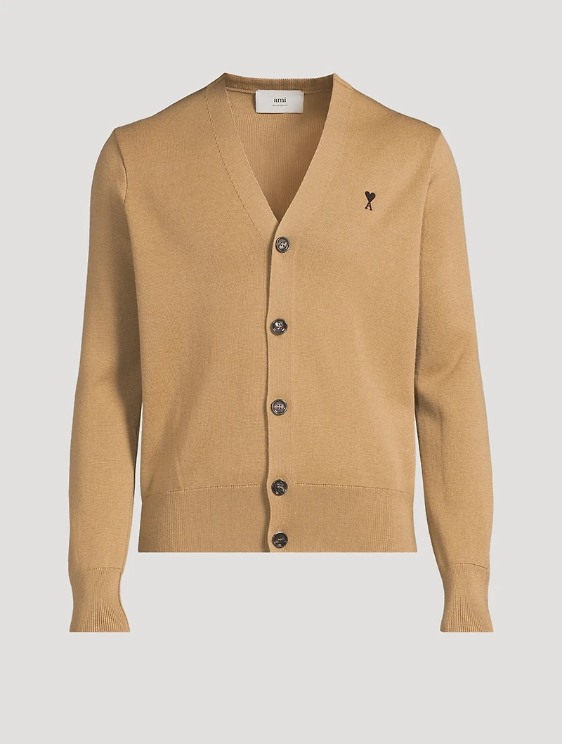 Wool V-Neck Cardigan