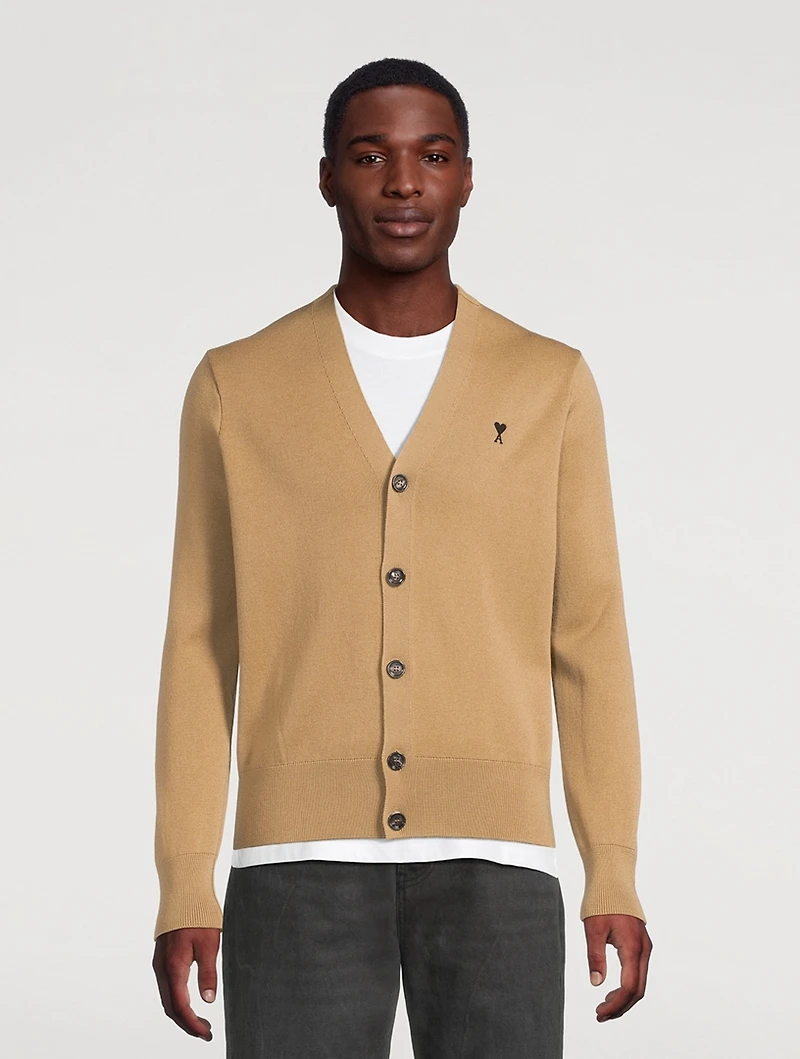 Wool V-Neck Cardigan