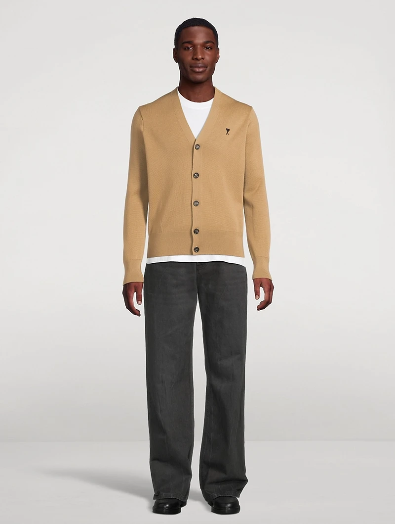 Wool V-Neck Cardigan