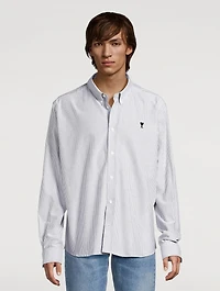 Cotton Shirt Striped Print