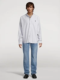 Cotton Shirt Striped Print