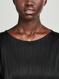 Cléo Grande 14K Gold Chain Necklace With Blue Topaz