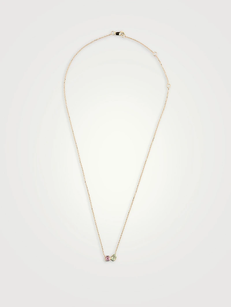 Mélia 14K Gold Toi Et Moi Necklace