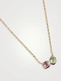 Mélia 14K Gold Toi Et Moi Necklace