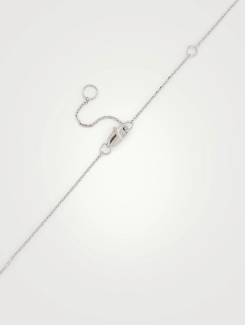 Jac+Jo Amanda Silver Butterfly Necklace With Sapphire