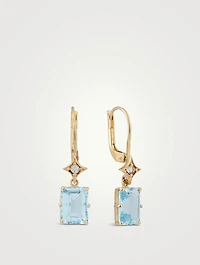 Jac+Jo Aurora 14K Gold Rectangle Drop Earrings With Topaz