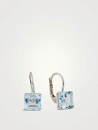 Jac+Jo Harper Silver Earrings With Blue Topaz