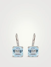 Jac+Jo Harper Silver Earrings With Blue Topaz