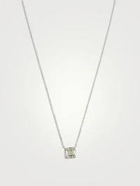 Jac+Jo Harper Silver Necklace With Green Topaz