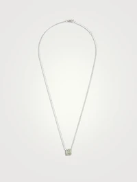 Jac+Jo Harper Silver Necklace With Green Topaz