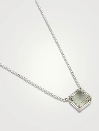 Jac+Jo Harper Silver Necklace With Green Topaz
