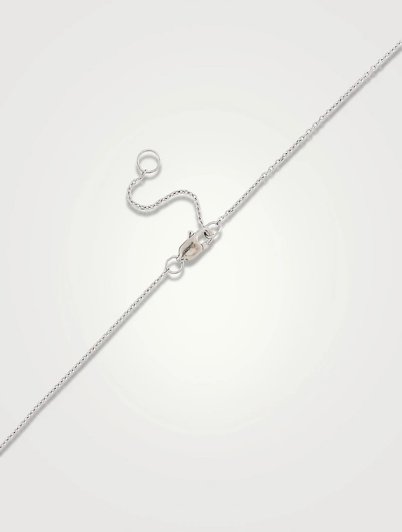 Jac+Jo Harper Silver Necklace With Green Topaz