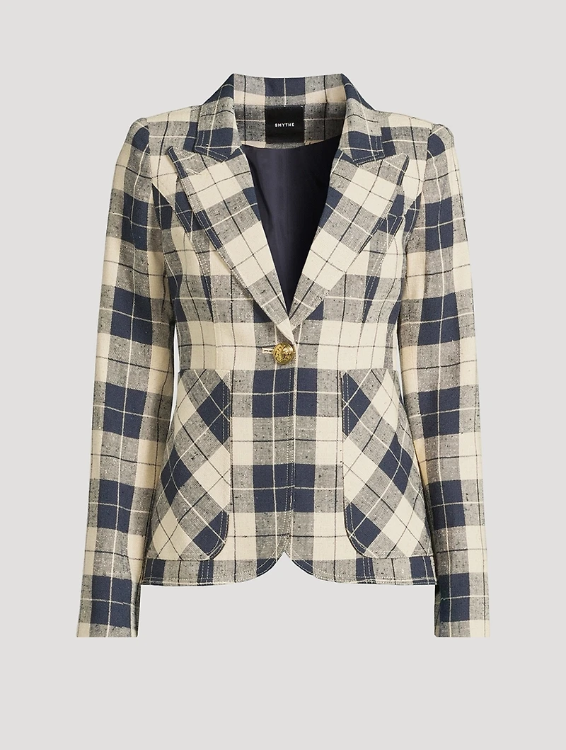 Duchess Blazer Plaid Print