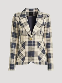 Duchess Blazer Plaid Print