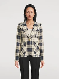 Duchess Blazer Plaid Print