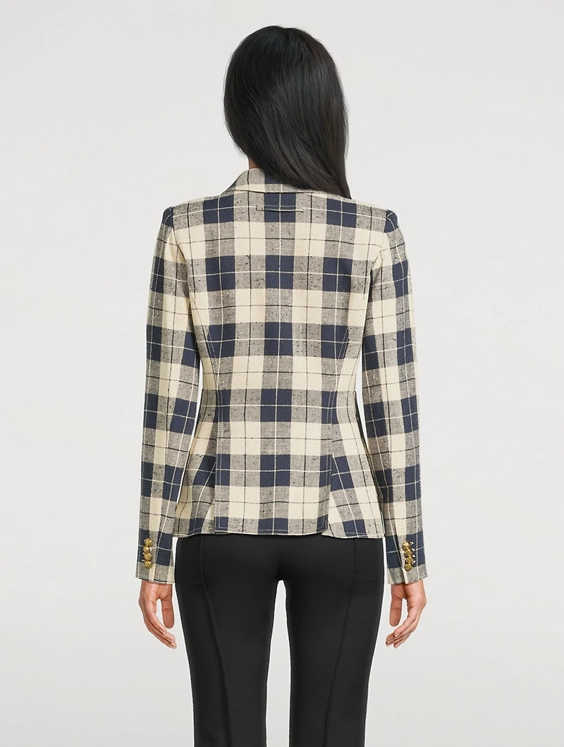 Duchess Blazer Plaid Print