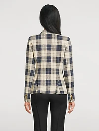 Duchess Blazer Plaid Print