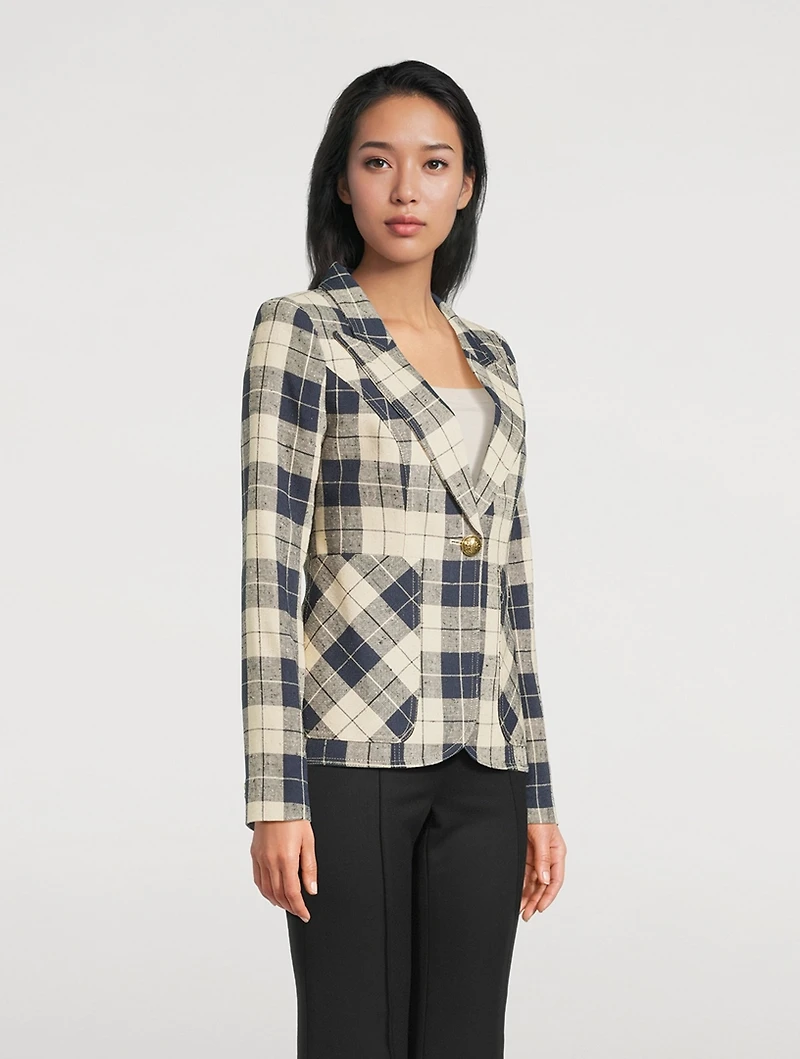 Duchess Blazer Plaid Print