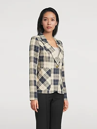 Duchess Blazer Plaid Print