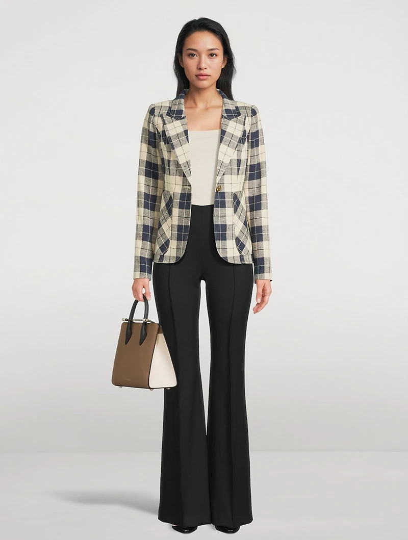 Duchess Blazer Plaid Print