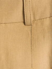 Pleated Wide-Leg Tuxedo Trousers