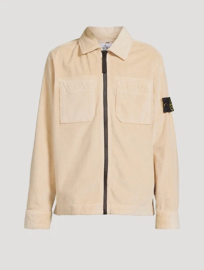 Corduroy Zip Shirt Jacket