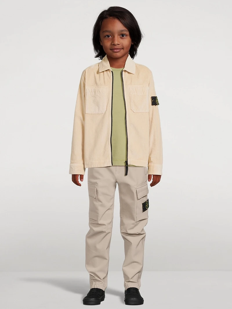 Corduroy Zip Shirt Jacket