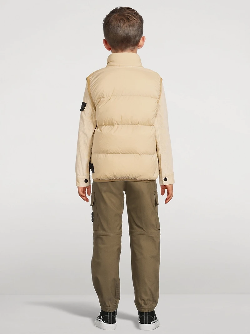 Stretch Nylon Down Puffer Vest