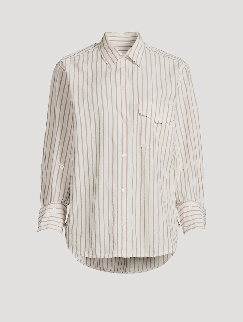 Shay Cotton Shirt Stripe Print