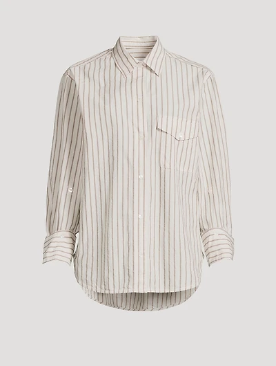 Shay Cotton Shirt Stripe Print