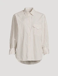 Shay Cotton Shirt Stripe Print