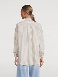 Shay Cotton Shirt Stripe Print