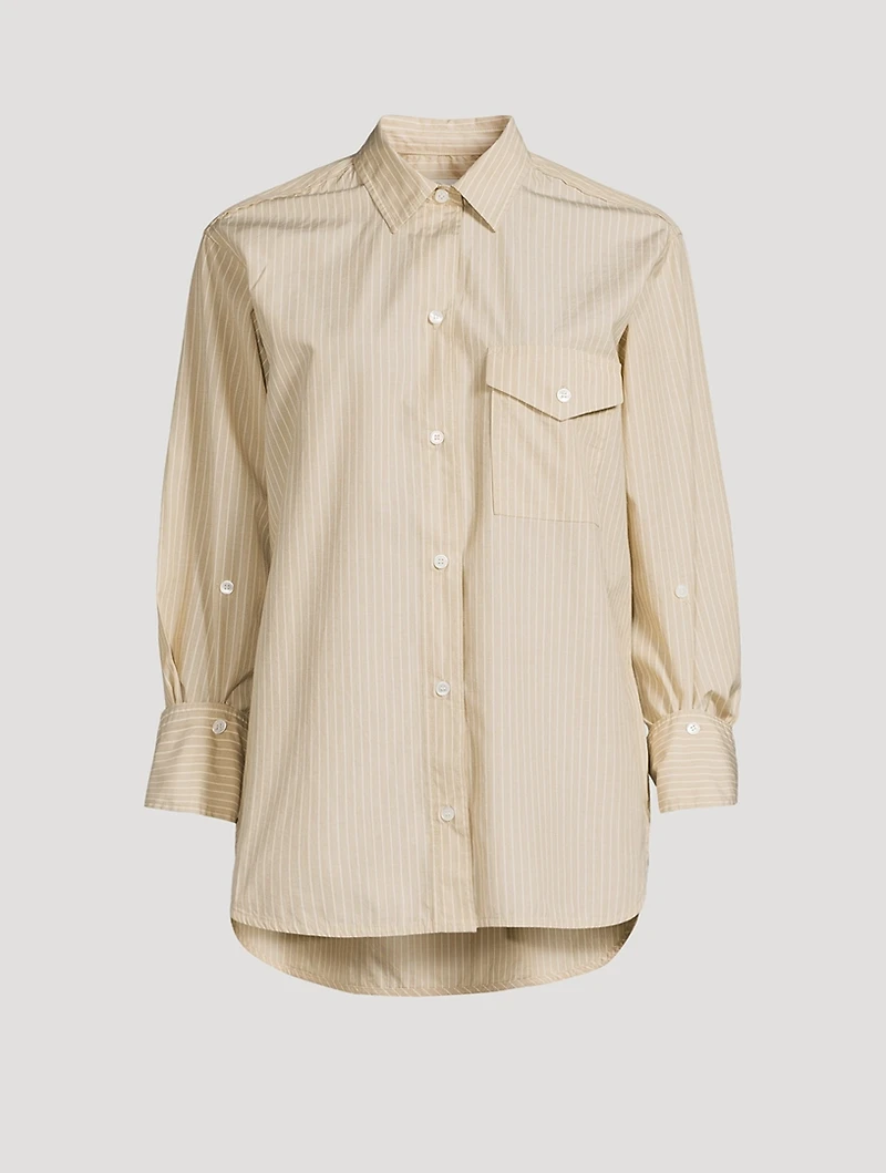 Shay Cotton Shirt Stripe Print