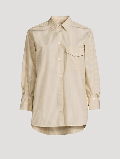 Shay Cotton Shirt Stripe Print