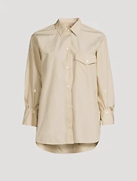 Shay Cotton Shirt Stripe Print