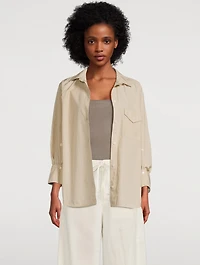 Shay Cotton Shirt Stripe Print