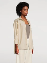 Shay Cotton Shirt Stripe Print