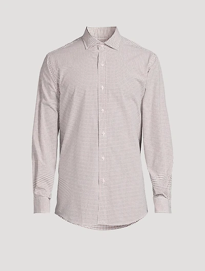Cotton Poplin Shirt Check Print