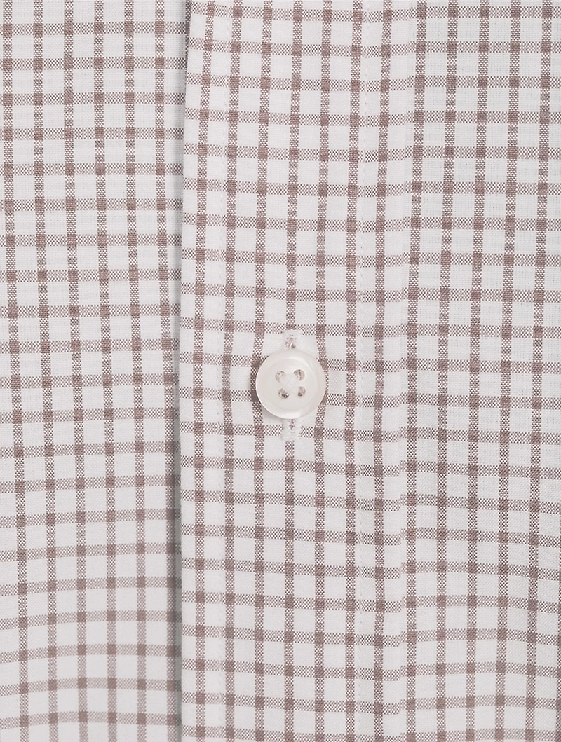 Cotton Poplin Shirt Check Print