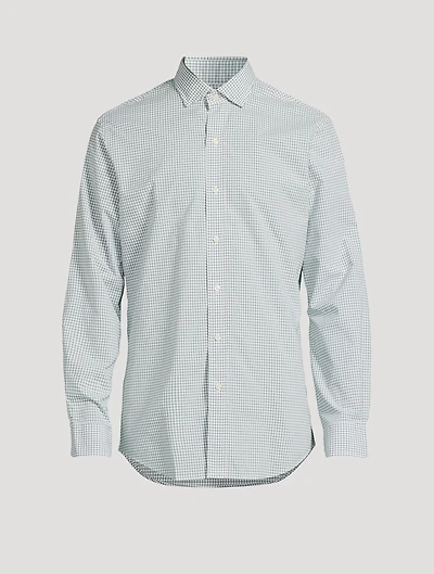 Classic Fit Glen Plaid Poplin Shirt
