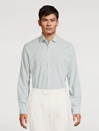 Classic Fit Glen Plaid Poplin Shirt