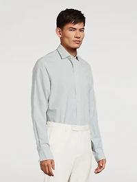 Classic Fit Glen Plaid Poplin Shirt