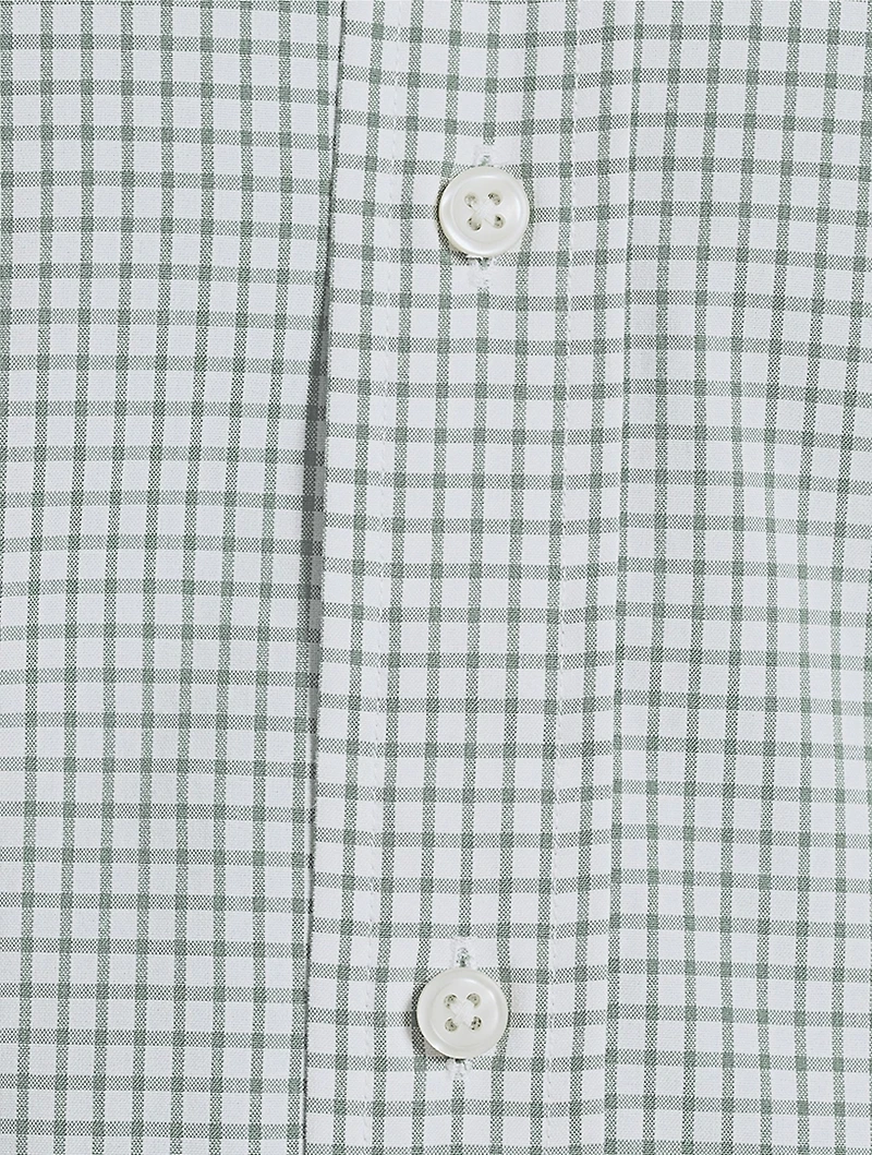 Classic Fit Glen Plaid Poplin Shirt