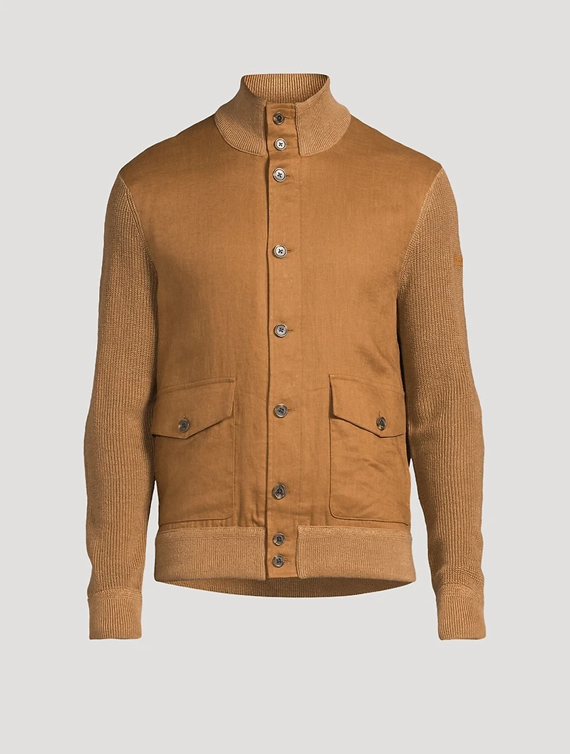 Hybrid Linen Cardigan