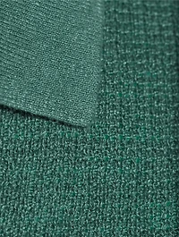 Mesh-Knit Linen Polo Shirt
