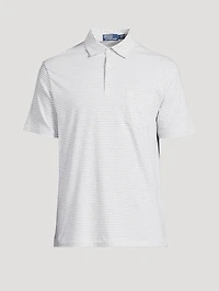 Lisle Polo Shirt Striped Print